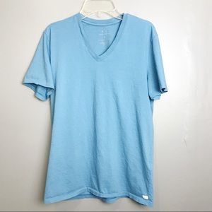 Armani exchange soft blue blouse tee